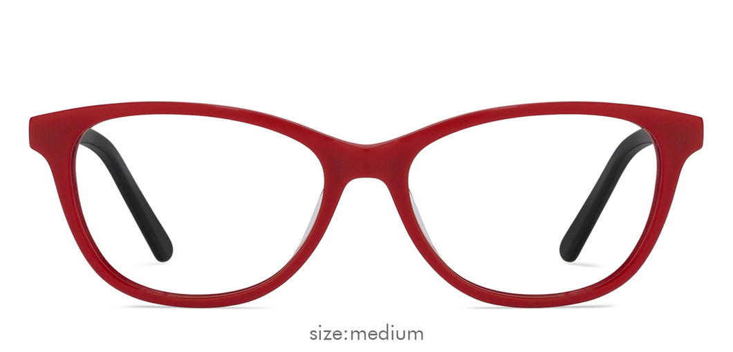 Red Cat Eye Full Rim Women Eyeglasses by Vincent Chase Online-121701