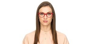 Red Cat Eye Full Rim Women Eyeglasses by Vincent Chase Online-121701