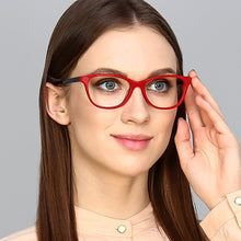 Load image into Gallery viewer, Red Cat Eye Full Rim Women Eyeglasses by Vincent Chase Online-121701
