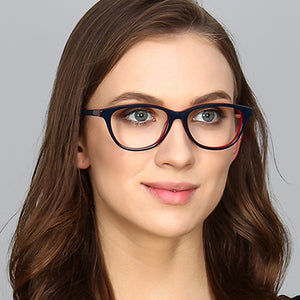 Blue Cat Eye Full Rim Women Eyeglasses by Vincent Chase Online-121703