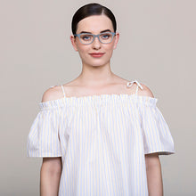 Load image into Gallery viewer, Blue Cat Eye Full Rim Women Eyeglasses by Vincent Chase Online-121707