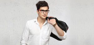 Black Square Full Rim Unisex Eyeglasses by Vincent Chase Online-116425