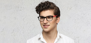 Black Square Full Rim Unisex Eyeglasses by Vincent Chase Online-116425