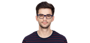 Blue Wayfarer Full Rim Unisex Eyeglasses by Vincent Chase Online-121674