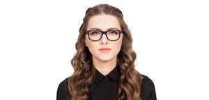 Blue Wayfarer Full Rim Unisex Eyeglasses by Vincent Chase Online-121674