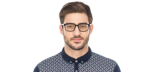 Black Rectangle Full Rim Unisex Eyeglasses by Vincent Chase Online-116437