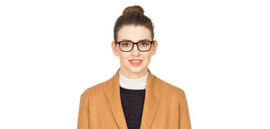 Black Rectangle Full Rim Unisex Eyeglasses by Vincent Chase Computer Glasses-132922