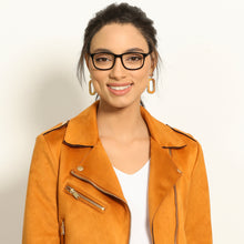 Load image into Gallery viewer, Black Rectangle Full Rim Unisex Eyeglasses by Vincent Chase Online-141701