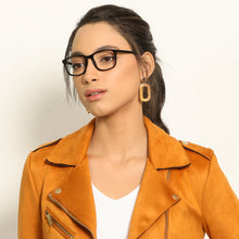Load image into Gallery viewer, Black Rectangle Full Rim Unisex Eyeglasses by Vincent Chase Online-141701
