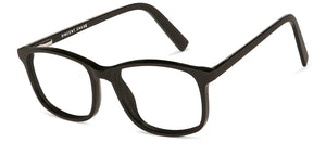 Black Rectangle Full Rim Unisex Eyeglasses by Vincent Chase Online-141701
