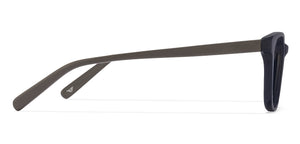 Black Rectangle Full Rim Unisex Eyeglasses by Vincent Chase VC-116439