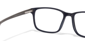 Black Rectangle Full Rim Unisex Eyeglasses by Vincent Chase VC-116439