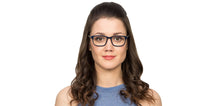 Load image into Gallery viewer, Black Rectangle Full Rim Unisex Eyeglasses by Vincent Chase VC-116439