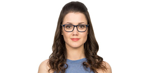 Black Rectangle Full Rim Unisex Eyeglasses by Vincent Chase VC-116439