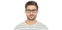 Load image into Gallery viewer, Black Rectangle Full Rim Unisex Eyeglasses by Vincent Chase VC-116439