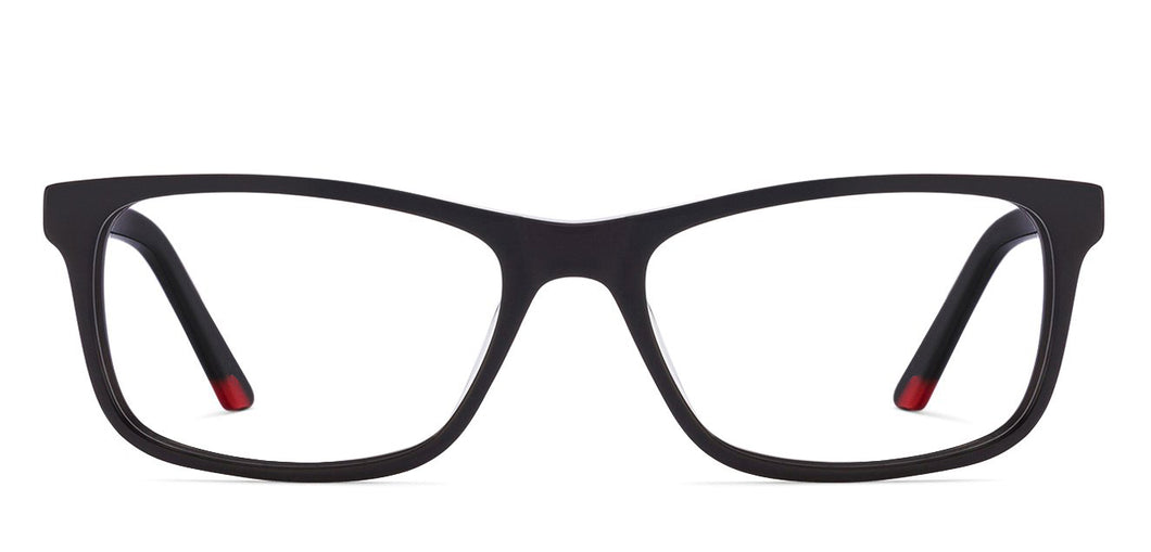 Black Rectangle Full Rim Unisex Eyeglasses by Vincent Chase Online-116441