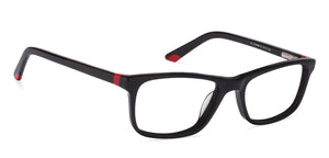 Black Rectangle Full Rim Unisex Eyeglasses by Vincent Chase Online-116441