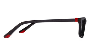 Black Rectangle Full Rim Unisex Eyeglasses by Vincent Chase Online-116441