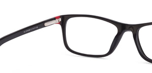 Black Rectangle Full Rim Unisex Eyeglasses by Vincent Chase Online-116441