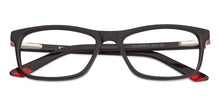 Load image into Gallery viewer, Black Rectangle Full Rim Unisex Eyeglasses by Vincent Chase Online-116441