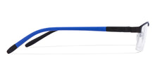 Load image into Gallery viewer, Black Rectangle Half Rim Unisex Eyeglasses by Lenskart Air Online-116763