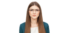 Load image into Gallery viewer, Grey Rectangle Half Rim Unisex Eyeglasses by Lenskart Air Online-120110