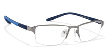 Load image into Gallery viewer, Grey Rectangle Half Rim Unisex Eyeglasses by Lenskart Air Online-120110