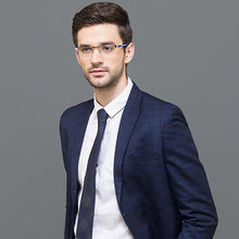 Load image into Gallery viewer, Grey Rectangle Half Rim Unisex Eyeglasses by Lenskart Air Online-120110