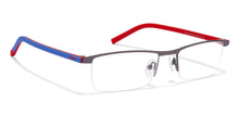 Load image into Gallery viewer, Grey Rectangle Half Rim Unisex Eyeglasses by Lenskart Air Online-116788