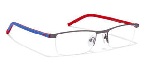 Grey Rectangle Half Rim Unisex Eyeglasses by Lenskart Air Online-116788