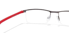 Load image into Gallery viewer, Grey Rectangle Half Rim Unisex Eyeglasses by Lenskart Air Online-116788