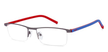 Load image into Gallery viewer, Grey Rectangle Half Rim Unisex Eyeglasses by Lenskart Air Online-116788