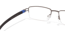 Load image into Gallery viewer, Grey Rectangle Half Rim Unisex Eyeglasses by Lenskart Air Online-116794