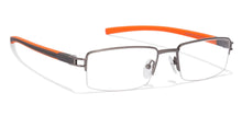 Load image into Gallery viewer, Grey Rectangle Half Rim Unisex Eyeglasses by Lenskart Air Online-116797
