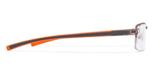 Load image into Gallery viewer, Grey Rectangle Half Rim Unisex Eyeglasses by Lenskart Air Online-116797