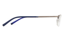 Load image into Gallery viewer, Gunmetal Rectangle Half Rim Unisex Eyeglasses by Vincent Chase VC-120102