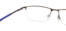 Load image into Gallery viewer, Gunmetal Rectangle Half Rim Unisex Eyeglasses by Vincent Chase VC-120102