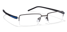 Load image into Gallery viewer, Grey Rectangle Half Rim Unisex Eyeglasses by Lenskart Air Online-116818