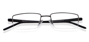 Grey Rectangle Half Rim Unisex Eyeglasses by Lenskart Air Online-116818