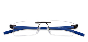 Grey Rectangle Rimless Unisex Eyeglasses by Lenskart Air Online-120132
