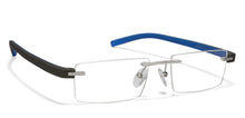 Load image into Gallery viewer, Silver Rectangle Rimless Unisex Eyeglasses by Lenskart Air Online-120137