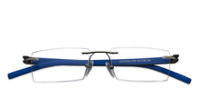 Load image into Gallery viewer, Silver Rectangle Rimless Unisex Eyeglasses by Lenskart Air Online-120137