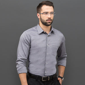 Silver Rectangle Rimless Unisex Eyeglasses by Lenskart Air Online-120137