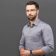 Load image into Gallery viewer, Silver Rectangle Rimless Unisex Eyeglasses by Lenskart Air Online-120137