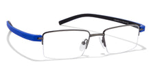 Load image into Gallery viewer, Grey Rectangle Half Rim Unisex Eyeglasses by Lenskart Air Online-116830