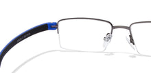 Load image into Gallery viewer, Grey Rectangle Half Rim Unisex Eyeglasses by Lenskart Air Online-116830