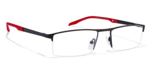 Load image into Gallery viewer, Black Rectangle Half Rim Unisex Eyeglasses by Lenskart Air Online-116832
