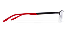 Load image into Gallery viewer, Black Rectangle Half Rim Unisex Eyeglasses by Lenskart Air Online-116832