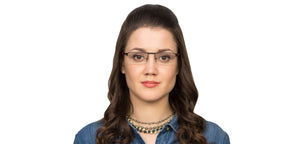 Black Rectangle Half Rim Unisex Eyeglasses by Lenskart Air Online-116832