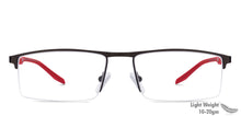 Load image into Gallery viewer, Black Rectangle Half Rim Unisex Eyeglasses by Lenskart Air Online-116832